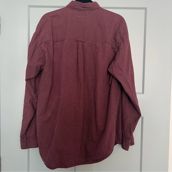 Mens Columbia Large Red checkered longsleeve shirt - Picture 2 of 4